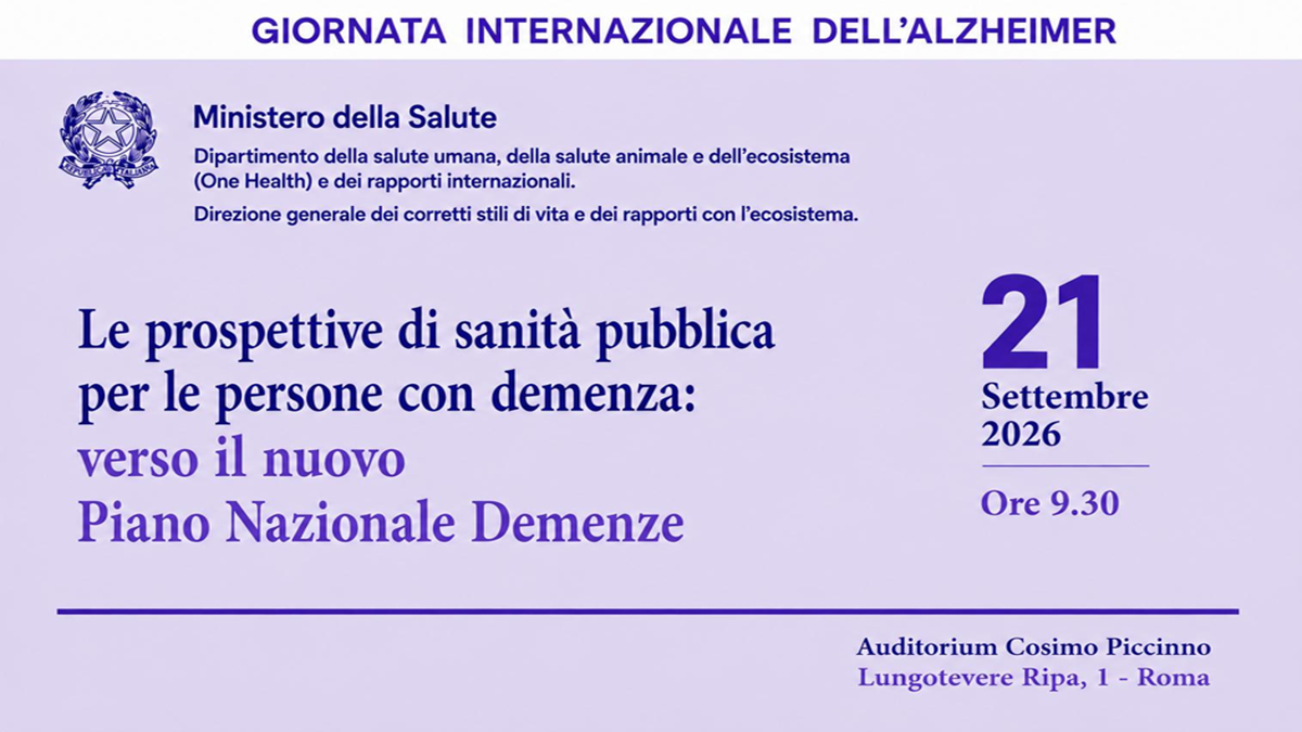 Le prospettive di sanità pubblica per le persone con demenza: verso il nuovo Piano Nazionale Demenze